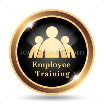Employee training gold icon. - Website icons