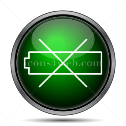 Empty battery internet icon. - Website icons