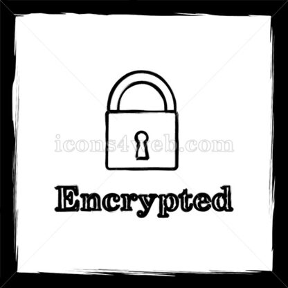 Encrypted sketch icon. - Website icons