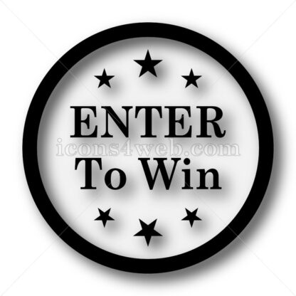 Enter to win simple icon. Enter to win simple button. - Website icons