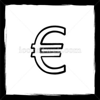 Euro sketch icon. - Website icons