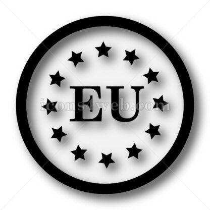 European union simple icon. European union simple button. - Website icons