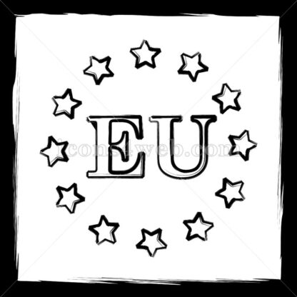 European union sketch icon. - Website icons
