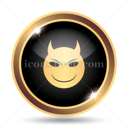 Evil gold icon. - Website icons