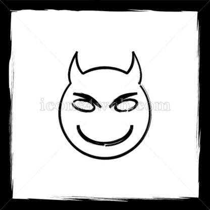 Evil sketch icon. - Website icons
