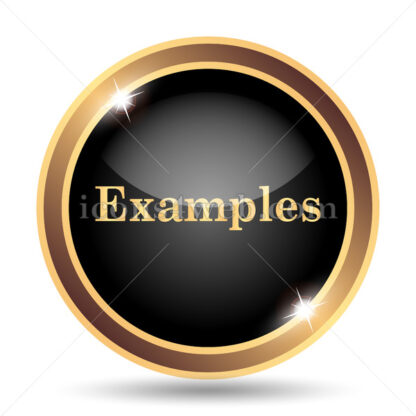 Examples gold icon. - Website icons