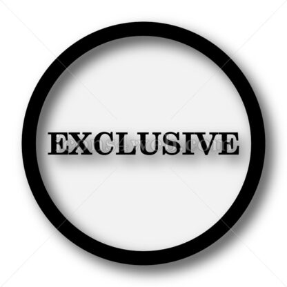 Exclusive simple icon. Exclusive simple button. - Website icons