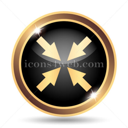 Exit full screen gold icon. - Website icons