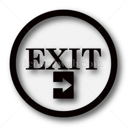 Exit simple icon. Exit simple button. - Website icons