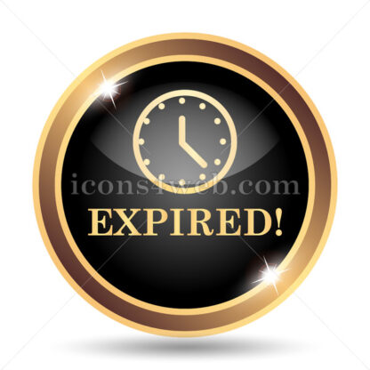 Expired gold icon. - Website icons