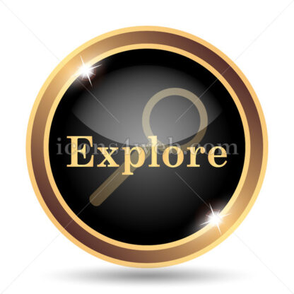 Explore gold icon. - Website icons