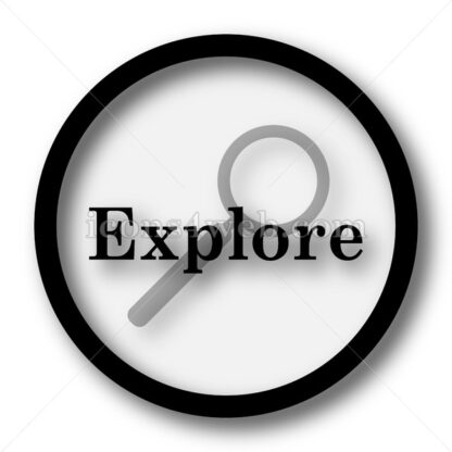 Explore simple icon. Explore simple button. - Website icons