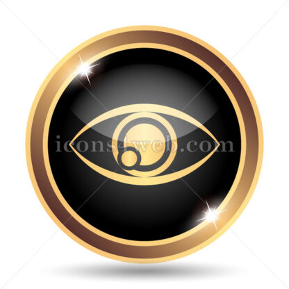 Eye gold icon. - Website icons