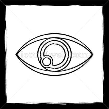 Eye sketch icon. - Website icons
