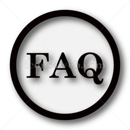 FAQ simple icon. FAQ simple button. - Website icons