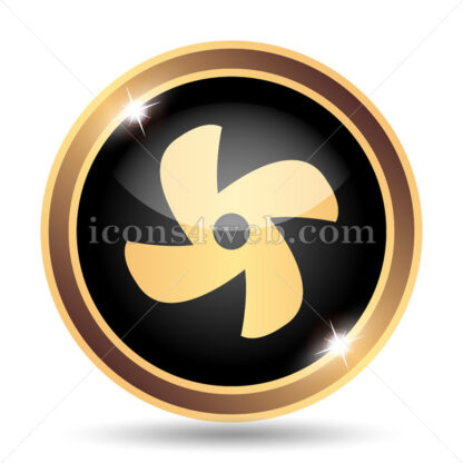 Fan gold icon. - Website icons