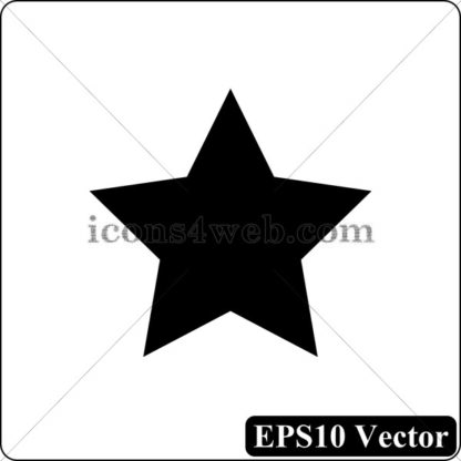 Favorite  black icon. EPS10 vector. - Website icons