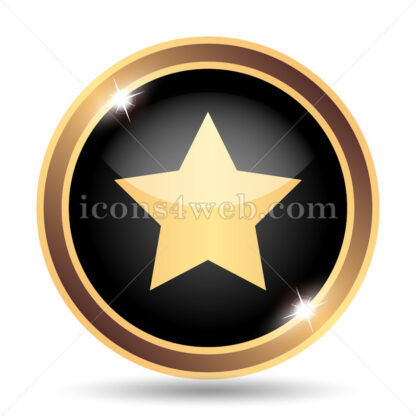 Favorite  gold icon. - Website icons
