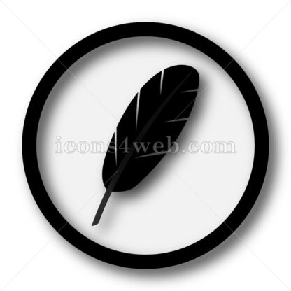 Feather simple icon. Feather simple button. - Website icons