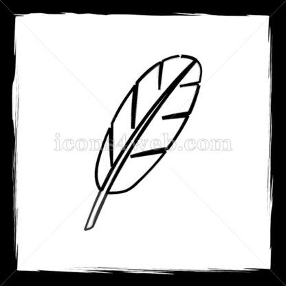 Feather sketch icon. - Website icons