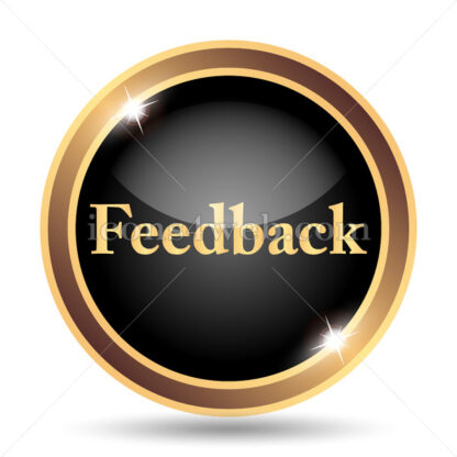 Feedback gold icon. - Website icons