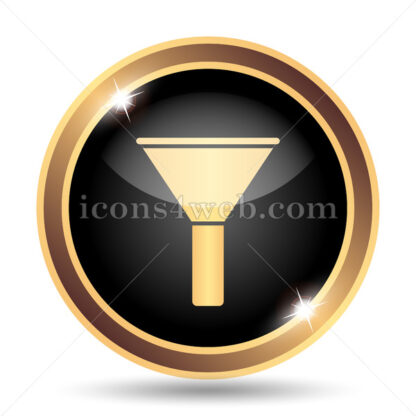 Filter gold icon. - Website icons