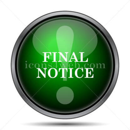 Final notice internet icon. - Website icons