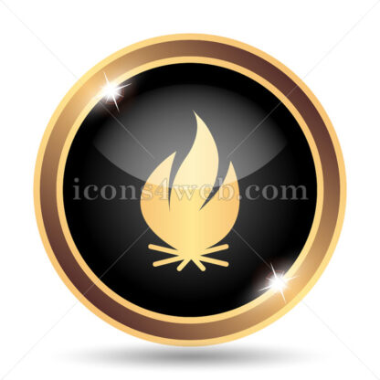 Fire gold icon. - Website icons