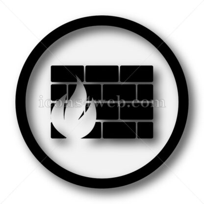 Firewall simple icon. Firewall simple button. - Website icons