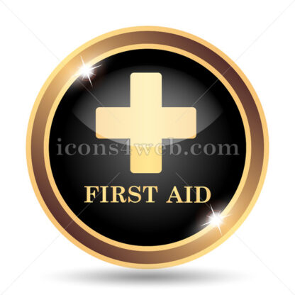 First aid gold icon. - Website icons