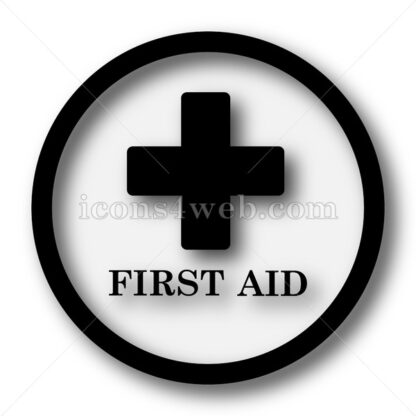First aid simple icon. First aid simple button. - Website icons