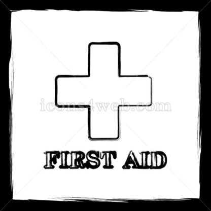 First aid sketch icon. - Website icons