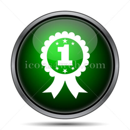 First prize ribbon internet icon. - Website icons