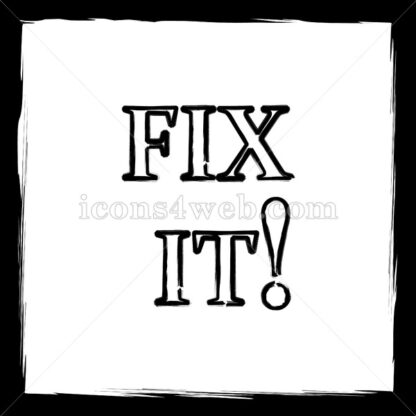 Fix it sketch icon. - Website icons