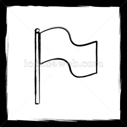 Flag sketch icon. - Website icons