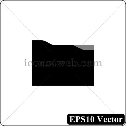 Folder black icon. EPS10 vector. - Website icons