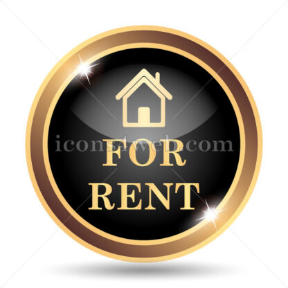 For rent gold icon. - Website icons