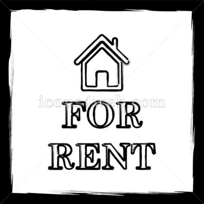 For rent sketch icon. - Website icons