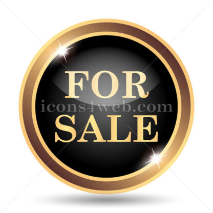 For sale gold icon. - Website icons