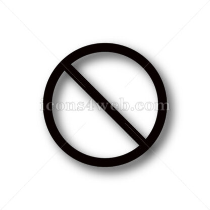Forbidden simple icon. Forbidden simple button. - Website icons
