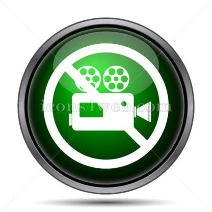 Forbidden video camera internet icon. - Website icons