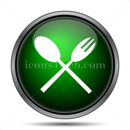 Fork and spoon internet icon. - Website icons