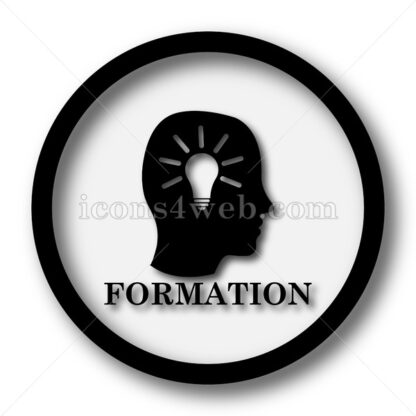 Formation simple icon. Formation simple button. - Website icons