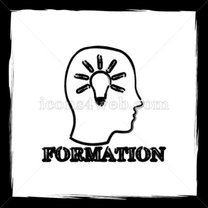 Formation sketch icon. - Website icons