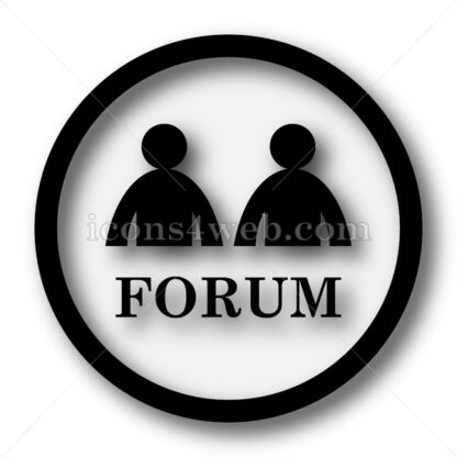 Forum simple icon. Forum simple button. - Website icons