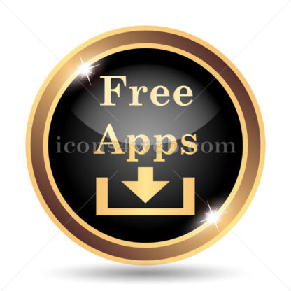 Free apps gold icon. - Website icons
