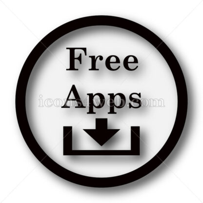 Free apps simple icon. Free apps simple button. - Website icons