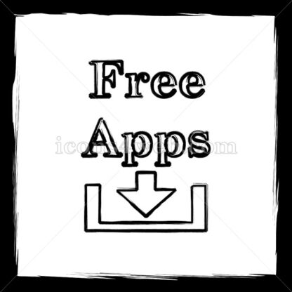 Free apps sketch icon. - Website icons