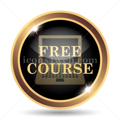 Free course gold icon. - Website icons