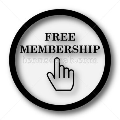 Free membership simple icon. Free membership simple button. - Website icons
